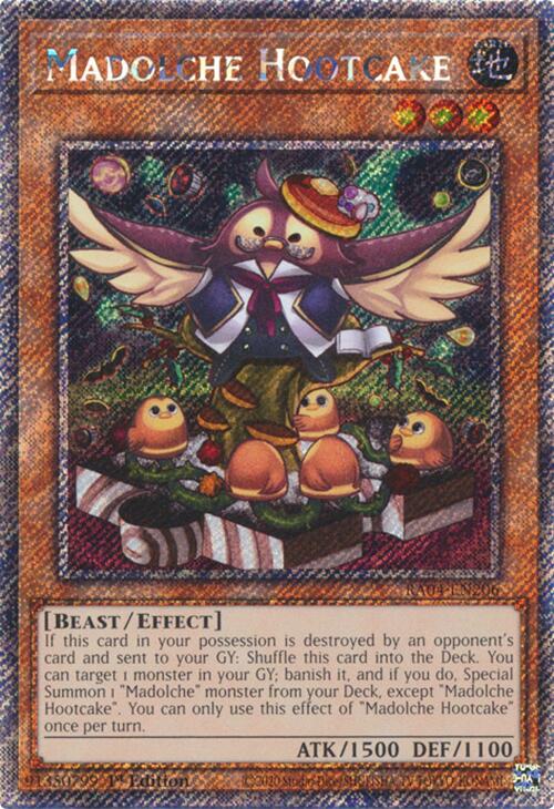 Madolche Hootcake [RA04-EN206] Platinum Secret Rare | Card Merchant Takapuna