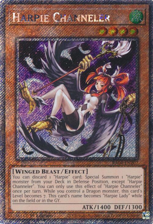 Harpie Channeler [RA04-EN207] Platinum Secret Rare | Card Merchant Takapuna