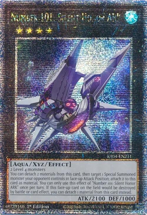 Number 101: Silent Honor ARK [RA04-EN211] Quarter Century Secret Rare | Card Merchant Takapuna