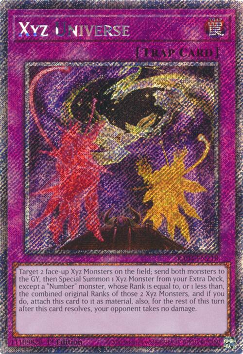 Xyz Universe [RA04-EN218] Platinum Secret Rare | Card Merchant Takapuna
