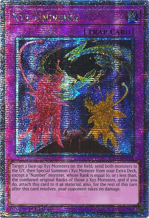 Xyz Universe [RA04-EN218] Quarter Century Secret Rare | Card Merchant Takapuna