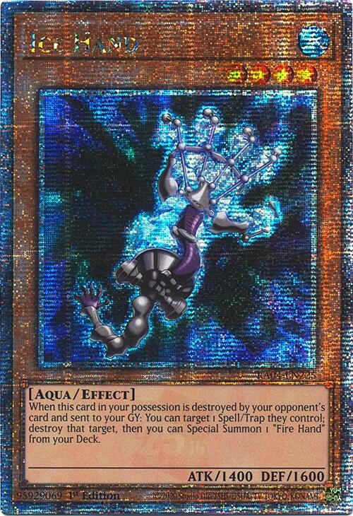 Ice Hand [RA04-EN225] Quarter Century Secret Rare | Card Merchant Takapuna