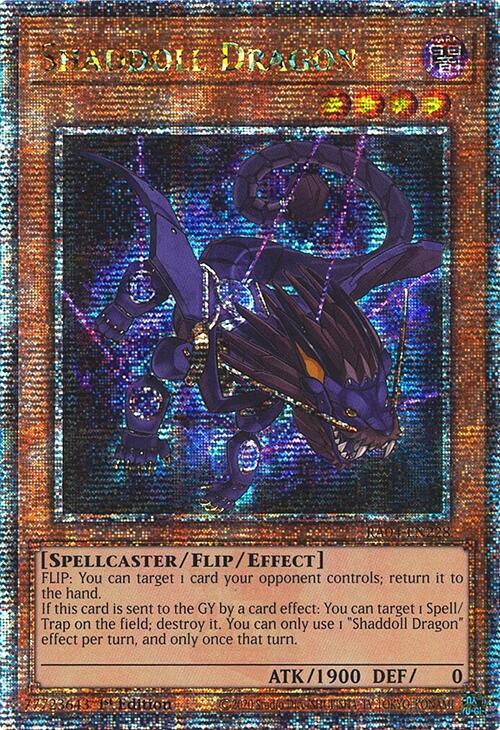 Shaddoll Dragon [RA04-EN228] Quarter Century Secret Rare | Card Merchant Takapuna