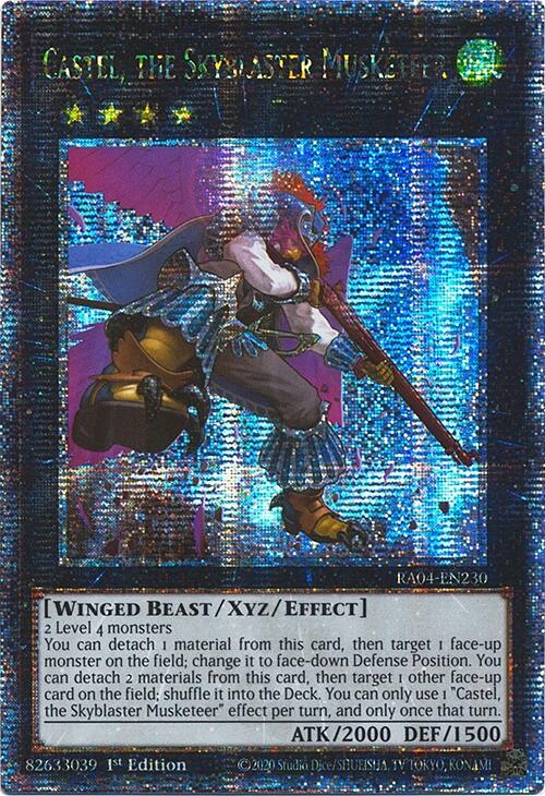 Castel, the Skyblaster Musketeer [RA04-EN230] Quarter Century Secret Rare | Card Merchant Takapuna
