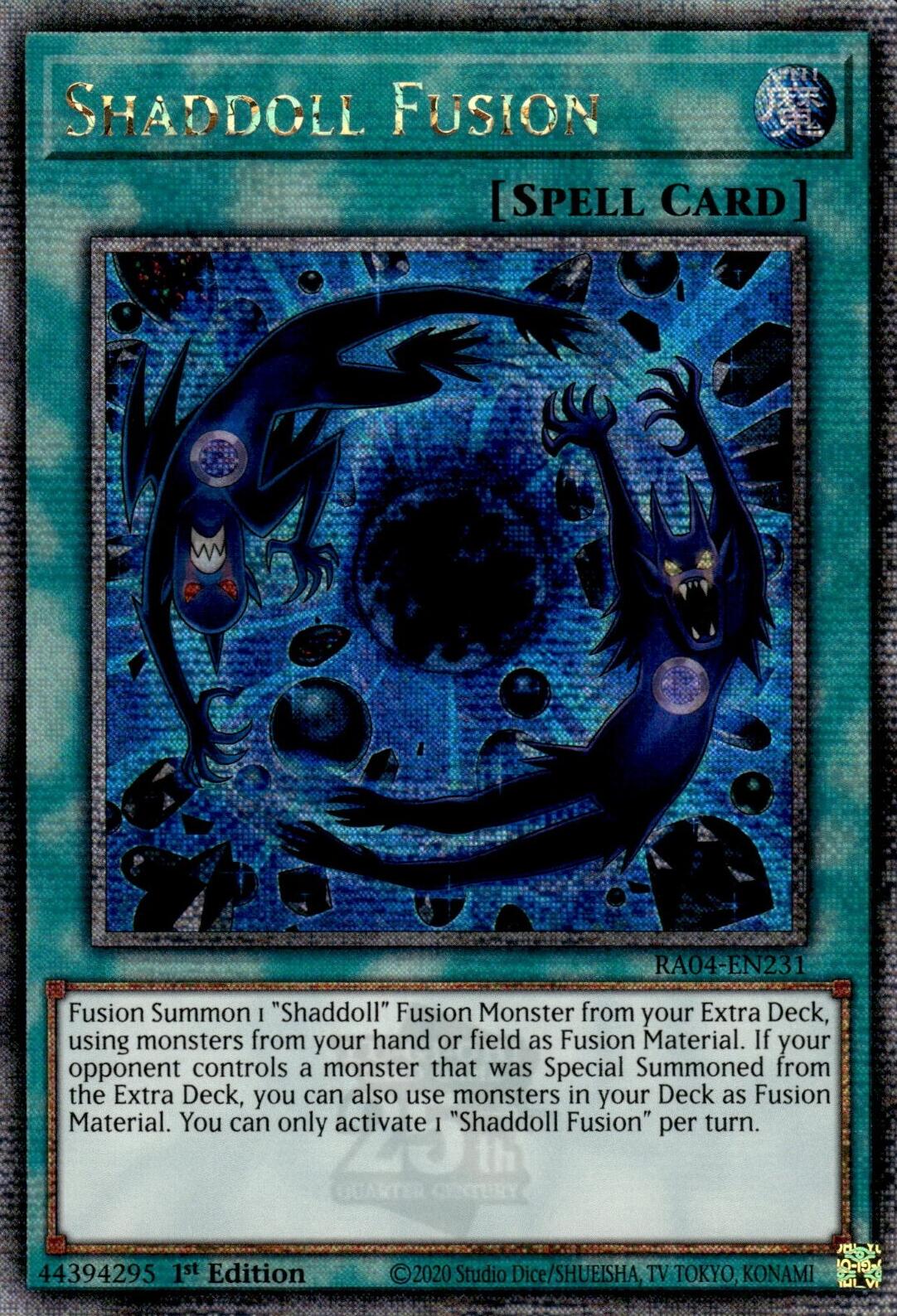 Shaddoll Fusion [RA04-EN231] Quarter Century Secret Rare | Card Merchant Takapuna
