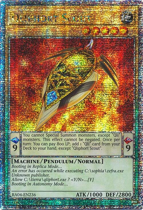 Qliphort Scout [RA04-EN236] Quarter Century Secret Rare | Card Merchant Takapuna