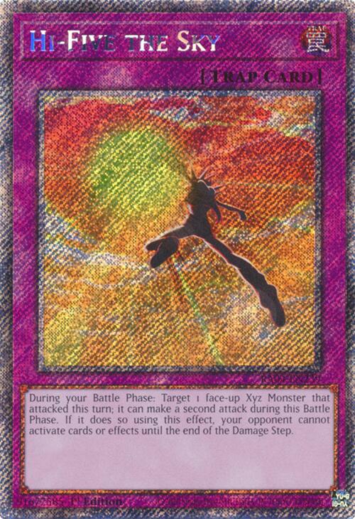 Hi-Five the Sky [RA04-EN239] Platinum Secret Rare | Card Merchant Takapuna