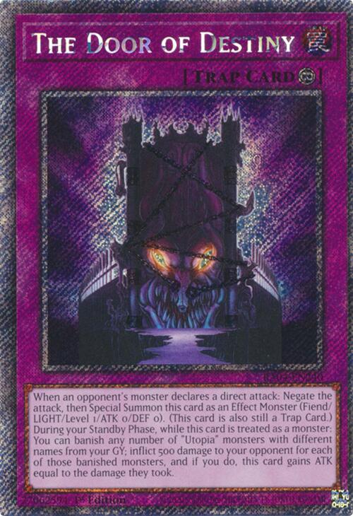 The Door of Destiny [RA04-EN240] Platinum Secret Rare | Card Merchant Takapuna