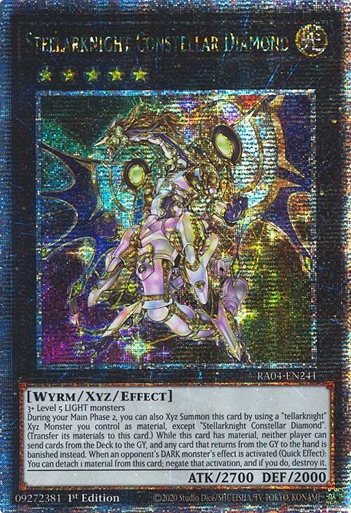 Stellarknight Constellar Diamond [RA04-EN241] Quarter Century Secret Rare | Card Merchant Takapuna