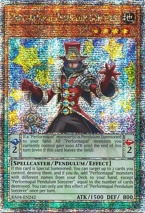 Performapal Pendulum Sorcerer [RA04-EN242] Quarter Century Secret Rare | Card Merchant Takapuna