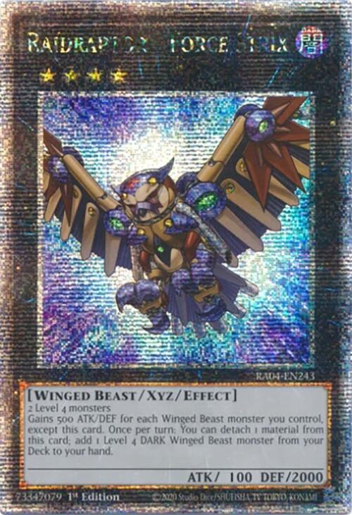 Raidraptor - Force Strix [RA04-EN243] Quarter Century Secret Rare | Card Merchant Takapuna