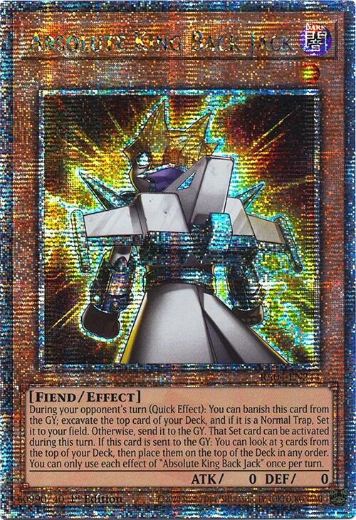 Absolute King Back Jack [RA04-EN244] Quarter Century Secret Rare | Card Merchant Takapuna