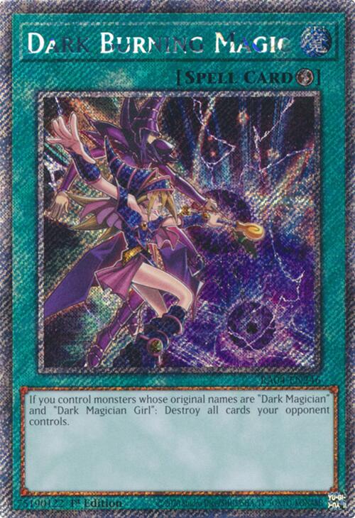 Dark Burning Magic [RA04-EN246] Platinum Secret Rare | Card Merchant Takapuna