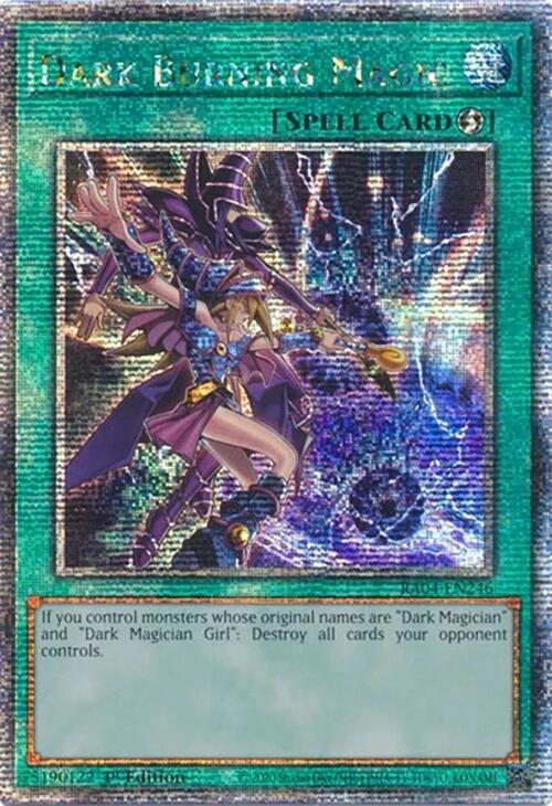 Dark Burning Magic [RA04-EN246] Quarter Century Secret Rare | Card Merchant Takapuna