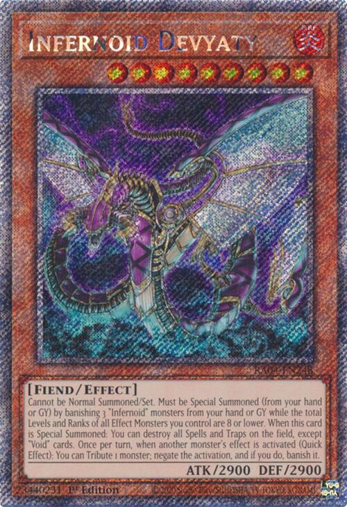 Infernoid Devyaty [RA04-EN248] Platinum Secret Rare | Card Merchant Takapuna