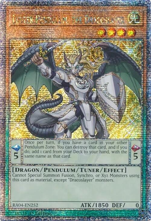 Luster Pendulum, the Dracoslayer [RA04-EN252] Quarter Century Secret Rare | Card Merchant Takapuna