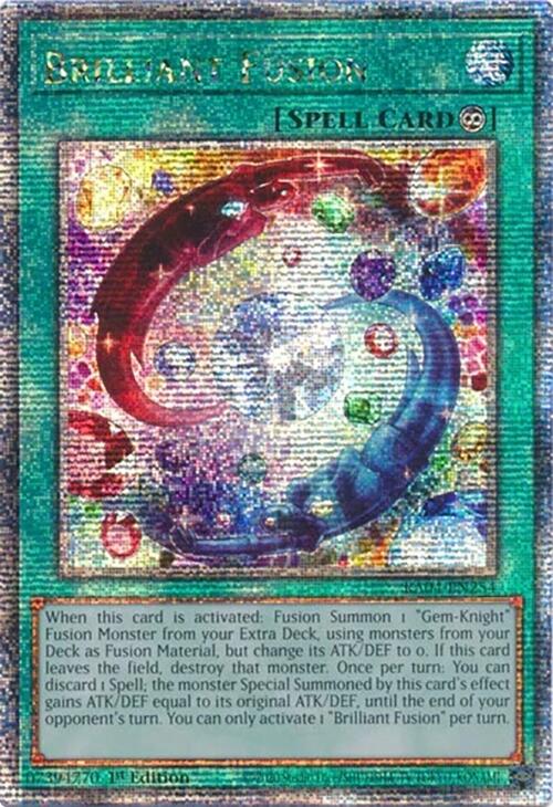 Brilliant Fusion [RA04-EN254] Quarter Century Secret Rare | Card Merchant Takapuna