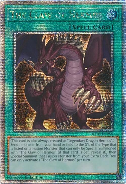 The Claw of Hermos [RA04-EN256] Quarter Century Secret Rare | Card Merchant Takapuna