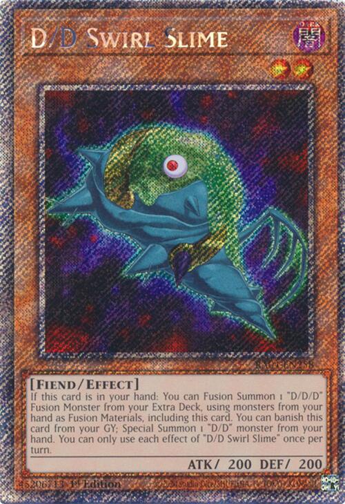 D/D Swirl Slime [RA04-EN258] Platinum Secret Rare | Card Merchant Takapuna