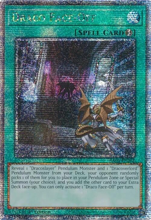 Draco Face-Off [RA04-EN262] Quarter Century Secret Rare | Card Merchant Takapuna
