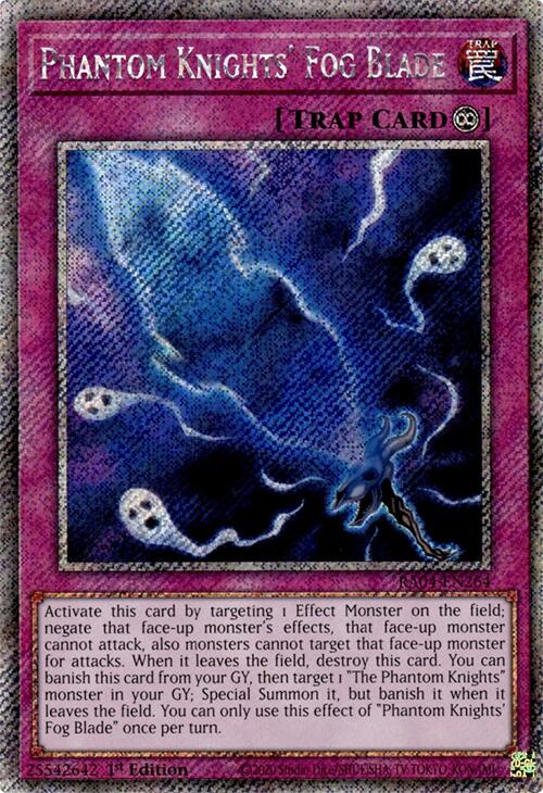 Phantom Knights' Fog Blade [RA04-EN264] Platinum Secret Rare | Card Merchant Takapuna