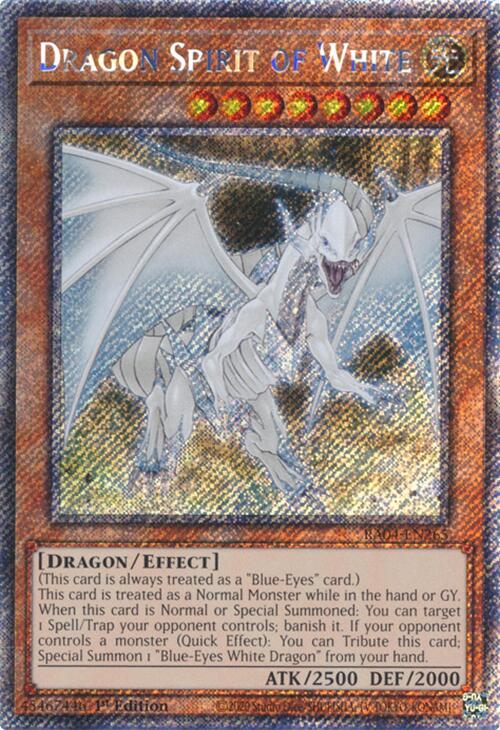 Dragon Spirit of White [RA04-EN265] Platinum Secret Rare | Card Merchant Takapuna