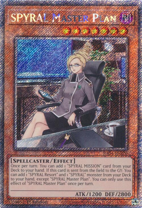 SPYRAL Master Plan [RA04-EN276] Platinum Secret Rare | Card Merchant Takapuna
