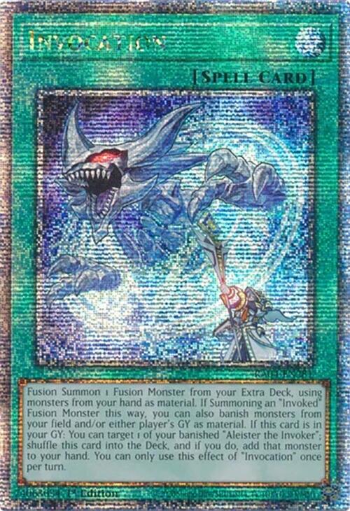 Invocation [RA04-EN281] Quarter Century Secret Rare | Card Merchant Takapuna