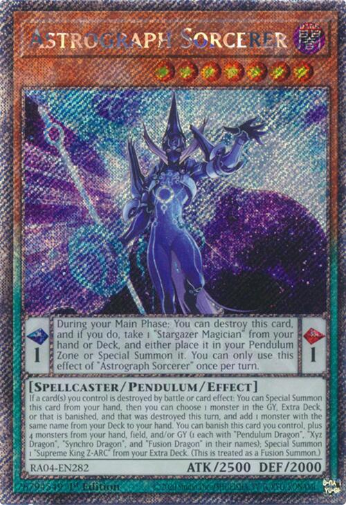 Astrograph Sorcerer [RA04-EN282] Platinum Secret Rare | Card Merchant Takapuna