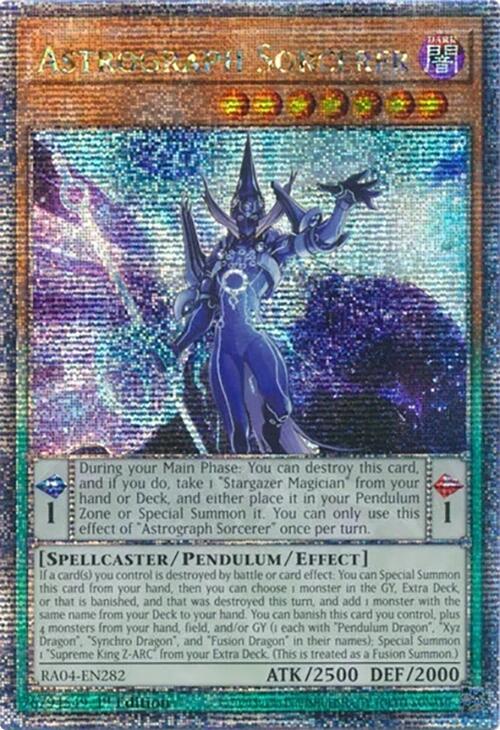 Astrograph Sorcerer [RA04-EN282] Quarter Century Secret Rare | Card Merchant Takapuna