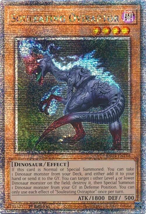 Souleating Oviraptor [RA04-EN288] Quarter Century Secret Rare | Card Merchant Takapuna