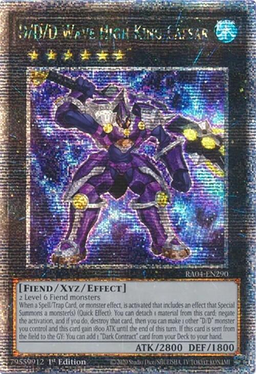 D/D/D Wave High King Caesar [RA04-EN290] Quarter Century Secret Rare | Card Merchant Takapuna