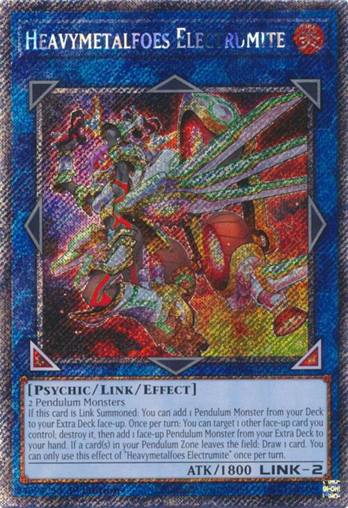 Heavymetalfoes Electrumite [RA04-EN292] Platinum Secret Rare | Card Merchant Takapuna