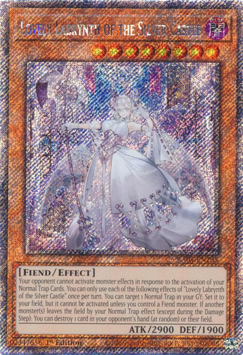 Lovely Labrynth of the Silver Castle [RA04-EN295] Platinum Secret Rare | Card Merchant Takapuna