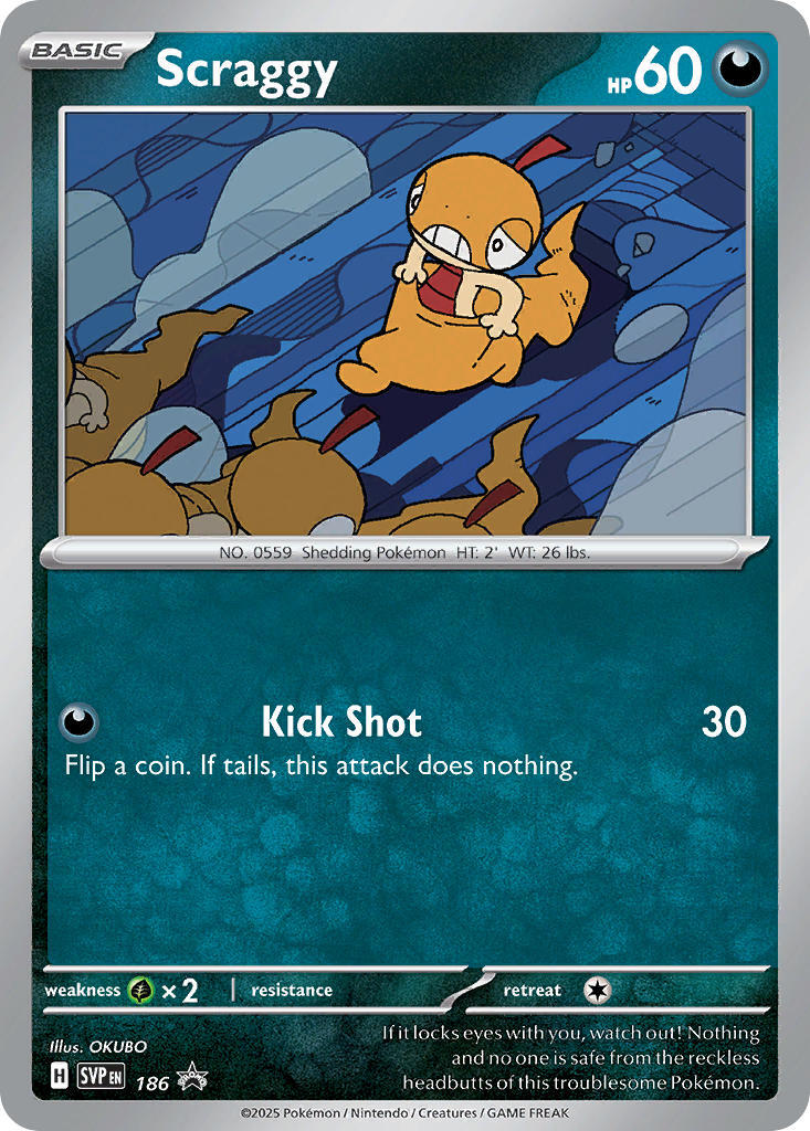 Scraggy (186) [Scarlet & Violet: Black Star Promos] | Card Merchant Takapuna