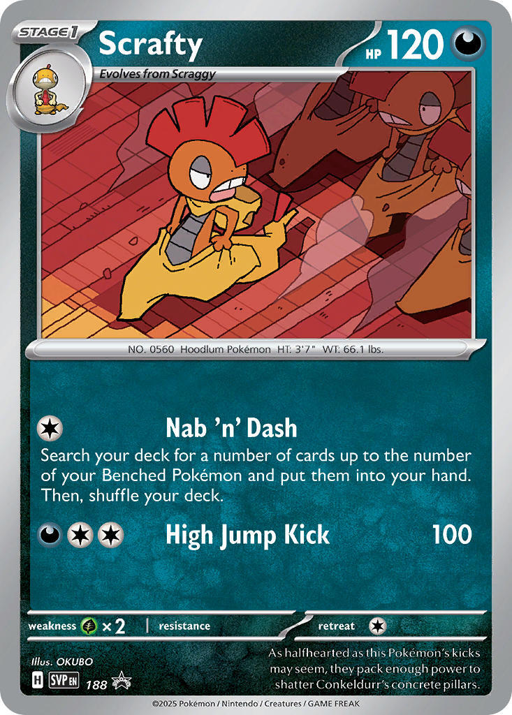Scrafty (188) [Scarlet & Violet: Black Star Promos] | Card Merchant Takapuna