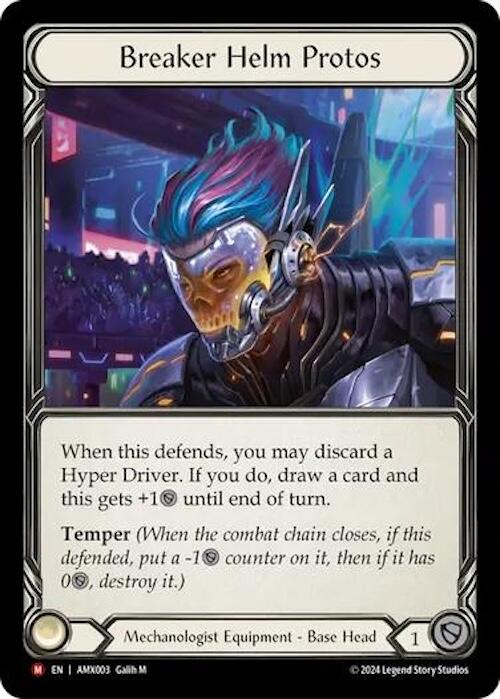 Breaker Helm Protos [AMX003] (Armory Deck: Maxx Nitro)  Rainbow Foil | Card Merchant Takapuna