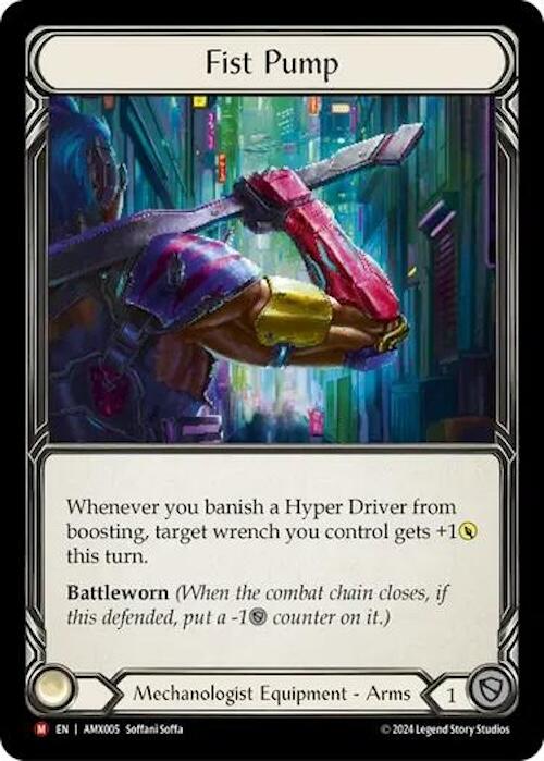 Fist Pump [AMX005] (Armory Deck: Maxx Nitro)  Rainbow Foil | Card Merchant Takapuna