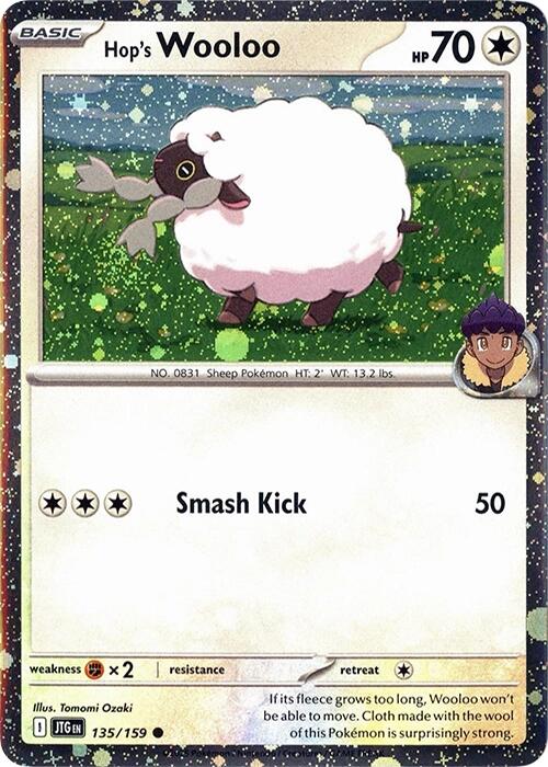 Hop's Wooloo (135/159) (Cosmos Holo) [Scarlet & Violet: Journey Together] | Card Merchant Takapuna