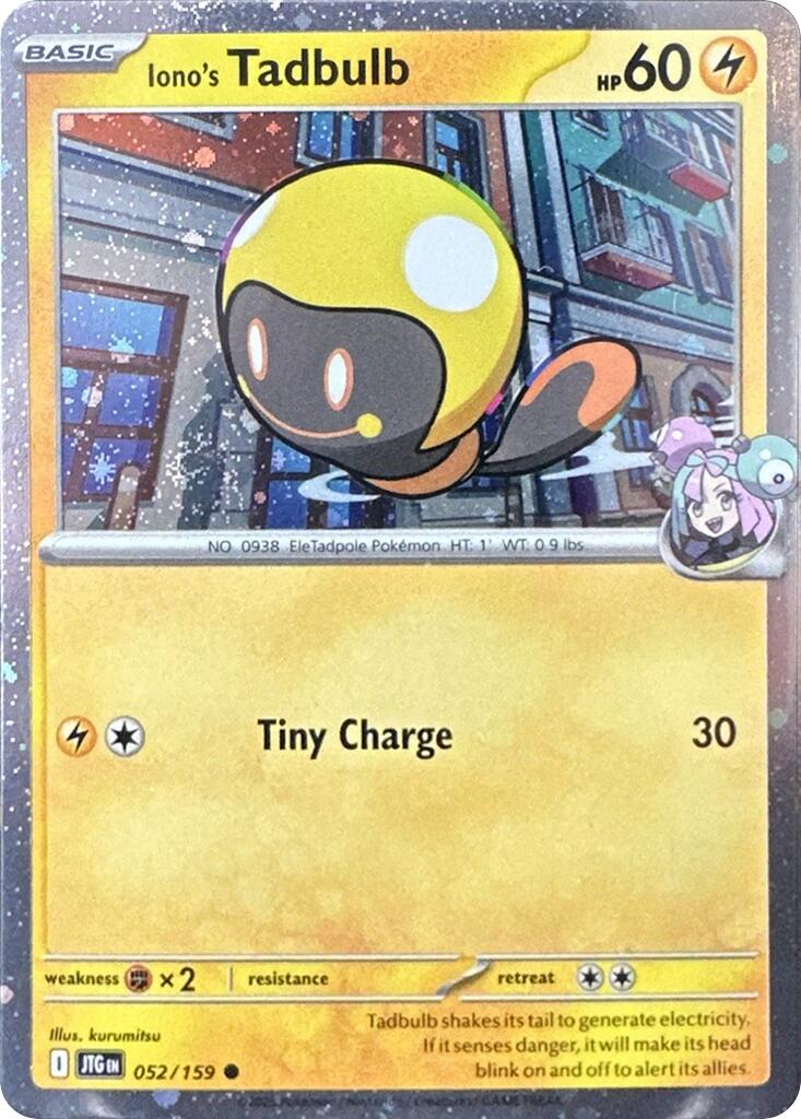 Iono's Tadbulb (052/159) (Cosmos Holo) [Scarlet & Violet: Journey Together] | Card Merchant Takapuna