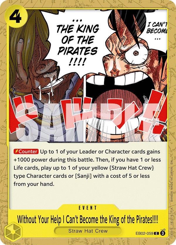 Without Your Help I Can't Become the King of the Pirates!!!! [Extra Booster: Anime 25th Collection] | Card Merchant Takapuna
