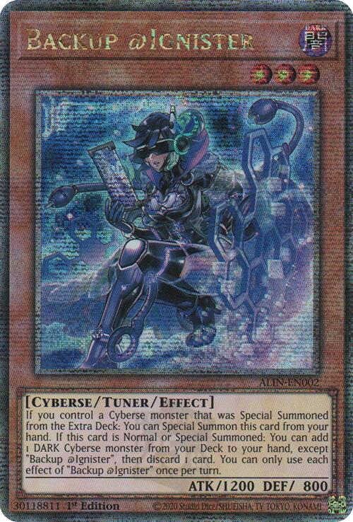 Backup @Ignister [ALIN-EN002] Quarter Century Secret Rare | Card Merchant Takapuna