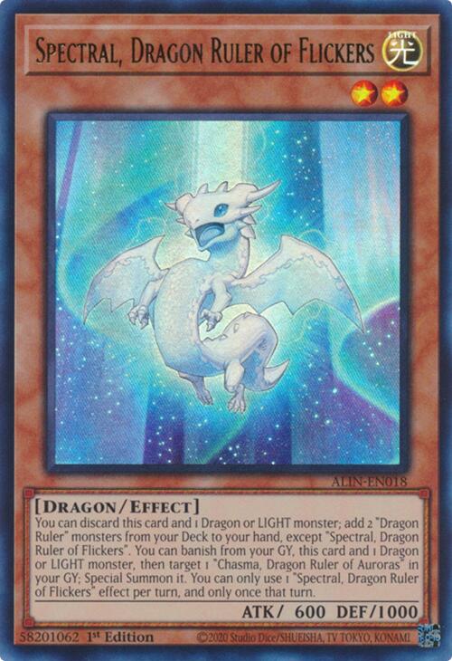 Spectral, Dragon Ruler of Flickers [ALIN-EN018] Ultra Rare | Card Merchant Takapuna