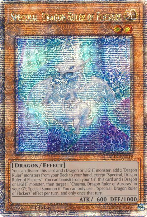 Spectral, Dragon Ruler of Flickers [ALIN-EN018] Quarter Century Secret Rare | Card Merchant Takapuna