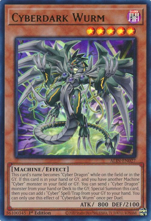 Cyberdark Wurm [ALIN-EN027] Ultra Rare | Card Merchant Takapuna
