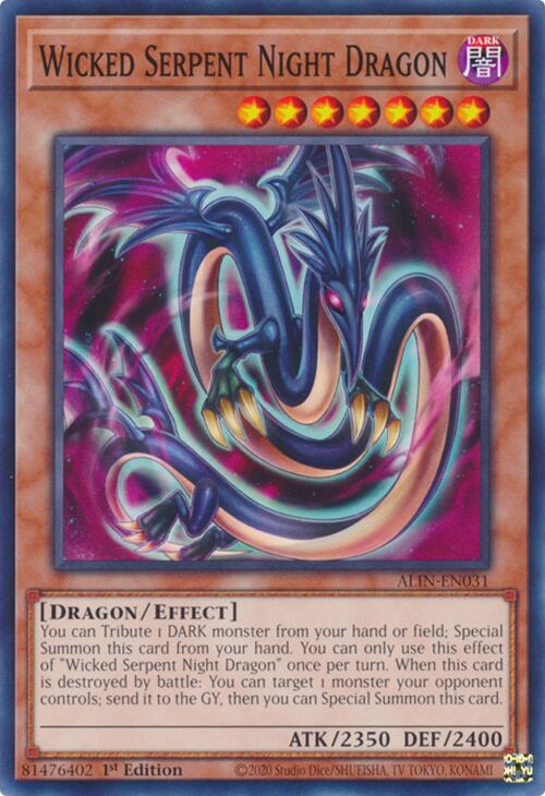 Wicked Serpent Night Dragon [ALIN-EN031] Common | Card Merchant Takapuna