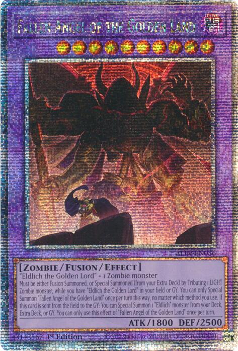 Fallen Angel of the Golden Land [ALIN-EN036] Quarter Century Secret Rare | Card Merchant Takapuna