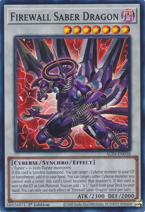 Firewall Saber Dragon [ALIN-EN038] Super Rare | Card Merchant Takapuna