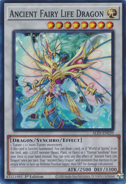 Ancient Fairy Life Dragon [ALIN-EN039] Super Rare | Card Merchant Takapuna