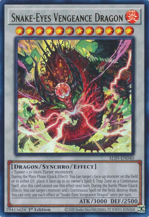 Snake-Eyes Vengeance Dragon [ALIN-EN040] Ultra Rare | Card Merchant Takapuna